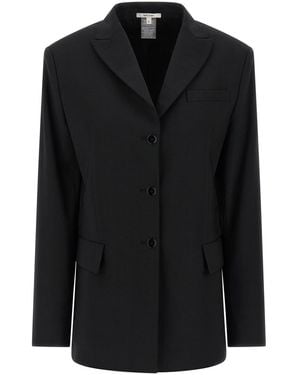 Nensi Dojaka Tailored Wool Blend Blazer - Black