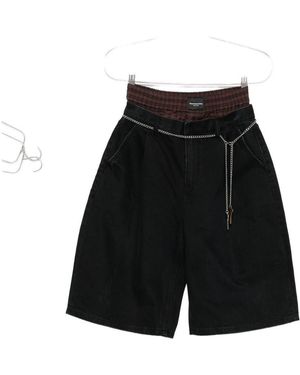 Alexander Wang Chain-link High Waist Shorts - Black