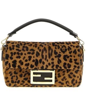 Fendi 'Baguette' Mini Handbag - Brown