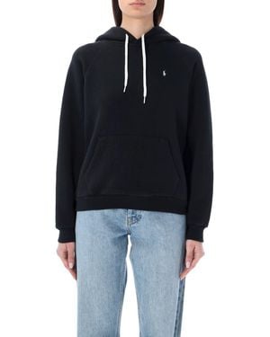 Polo Ralph Lauren Cotton-Blend Classic Pony Hoodie - Black