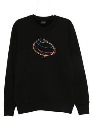 Paul Smith Rings Cotton Sweatshirt - Black