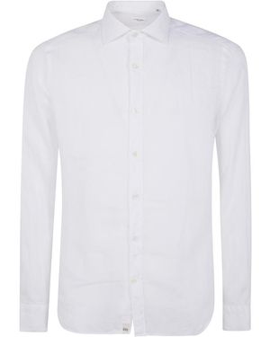 Tintoria Mattei 954 Linen Classic Shirt - White