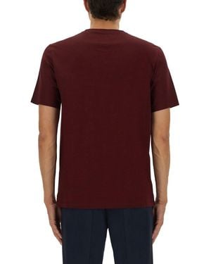 Paul Smith Striped Pocket T-shirt - Red