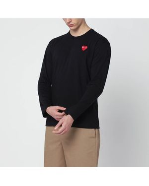 COMME DES GARÇONS PLAY Long-Sleeve Top - Black