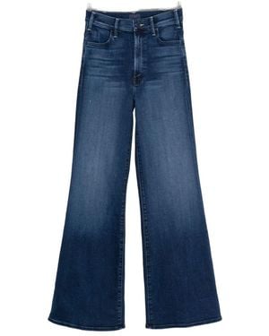 Mother The Hustler Roller Sneak Jeans - Blue