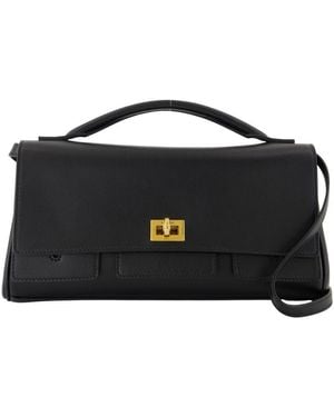 Balenciaga Bel Air Clap On Crossbody - Black