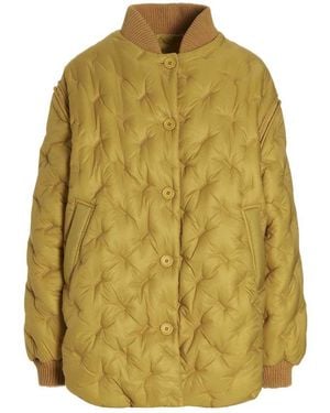 Sherpa Herpa 'gang' Reversible Bomber Jacket - Yellow