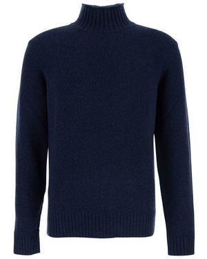 Kangra Cashmere Turtle Neck Sweater - Blue