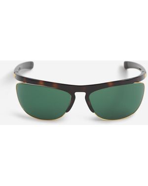 Bottega Veneta Oval Sunglasses - Green