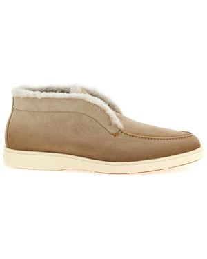 Santoni 'Dragon' Ankle Boots - Natural