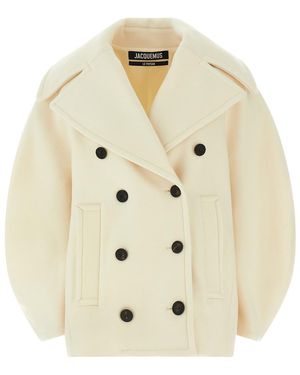 Jacquemus 'Le Caban Ovalo' Coat - Natural