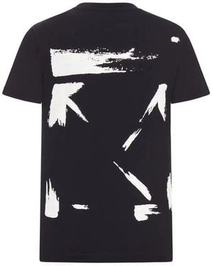 Off-White c/o Virgil Abloh Brush Arrow Slim S/s Tee Black - White
