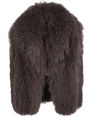 Yves Salomon Coats - Black