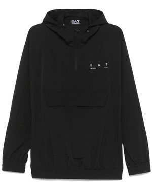 EA7 Logo Track Jacket - Black