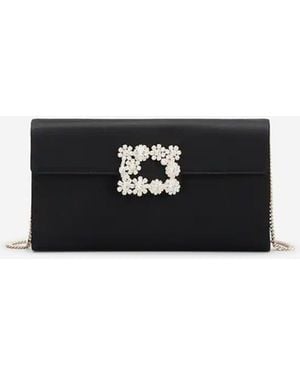 Roger Vivier Bolso Mano Efflorescence - White