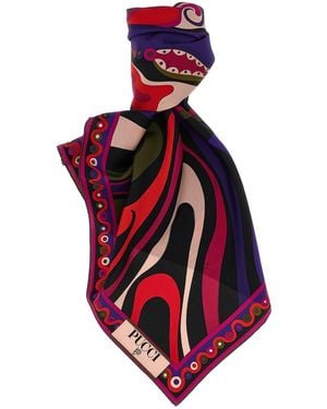PUCCI Patterned Scarf - Red