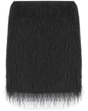 Twinset Fringed Skirt - Black