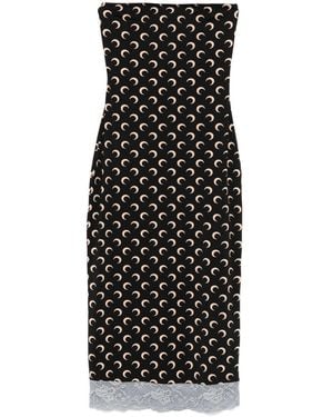Marine Serre Midi Dresses - Black