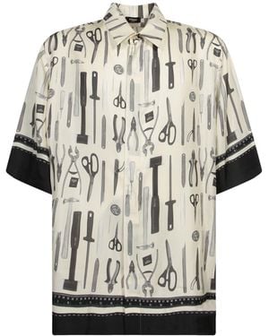 Fendi Luxury Silk Shirt For - White