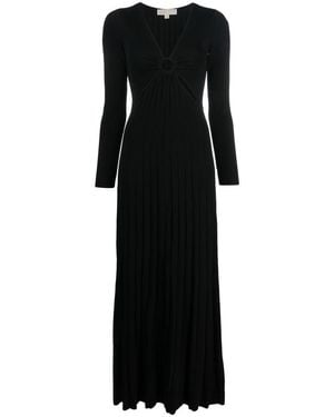 Michael Kors Viscose Long Dress - Black