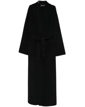 Emporio Armani Coats Black