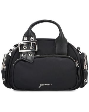 Ganni Mini Polochon Handbag - Black