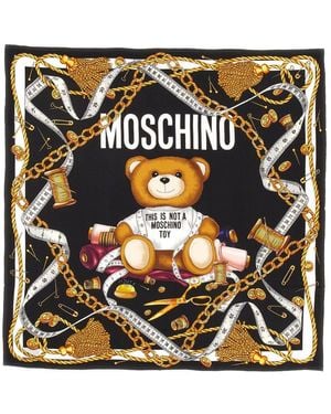 Moschino Silk Scarf - Black