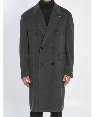 Tagliatore Pino Lerario Double-Breasted Coat - Grey