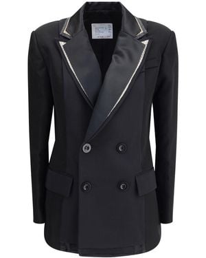 Sacai Blazers & Vests - Black