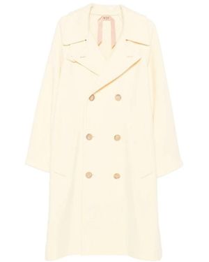 N°21 Double-Breasted Coat - Natural