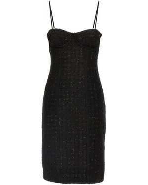 ROTATE BIRGER CHRISTENSEN Boucle Midi Dress - Black