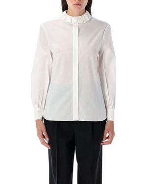 Saint Laurent Shirt Riffle Neck - White