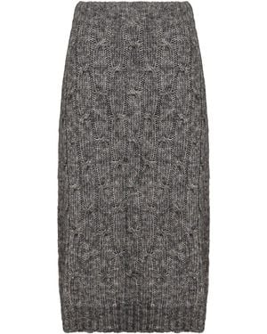 Max Mara Otello Midi Skirt - Gray