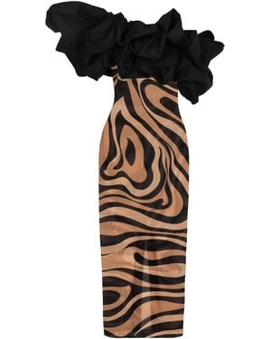 Emilio Pucci Ruffled Dress - Black