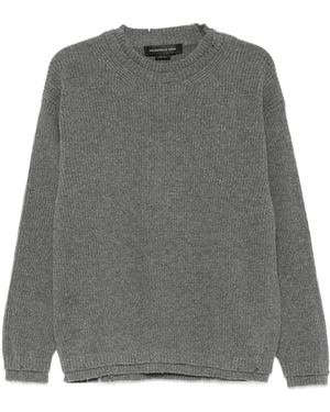 FEDERICO CINA English Rib Crewneck Clothing - Gray