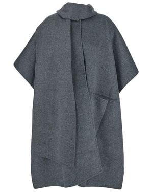 TOTEME Coat With Scarf - Grey