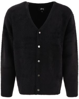 Stussy "Shaggy" Cardigan - Black