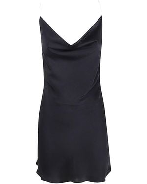 Y. Project Evergreen Invisible Strap Slip Dress - Black
