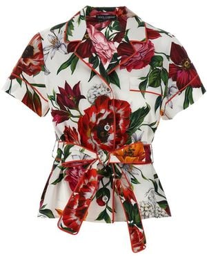 Dolce & Gabbana 'Vanity' Pyjama Shirt - Red