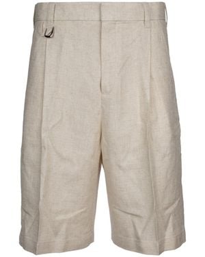 Jacquemus Tailored Shorts With Ring Detail - Gray