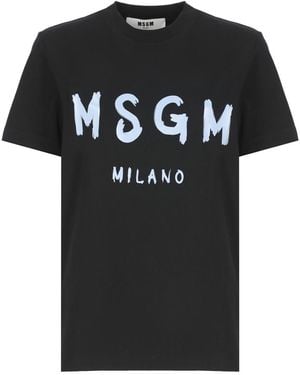 MSGM T-Shirts And Polos - Black