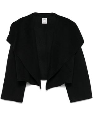 TOTEME Signature Double Wool Jacket - Black