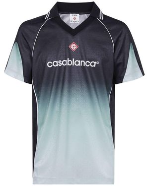 CASABLANCA "football" Top Clothing - Blue