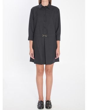 Gucci Mini Dress With Horsebit - Black