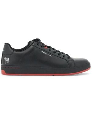 Paul Smith Leather Albany Sneakers For - Black