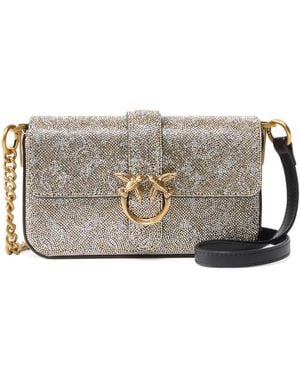 Pinko Love One Slouchy Baby Bags - Gray