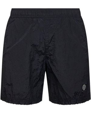 Stone Island Logo Swimsuit - Blue