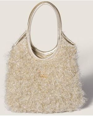Miu Miu Borse Fur Lurex - Natural