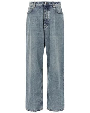 Balenciaga Wide Leg Jeans - Blue