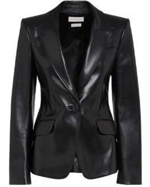 Alexander McQueen Coats & Jackets - Black